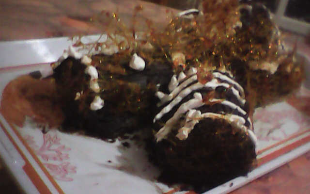 Bûche de Noël chocolat et vanille