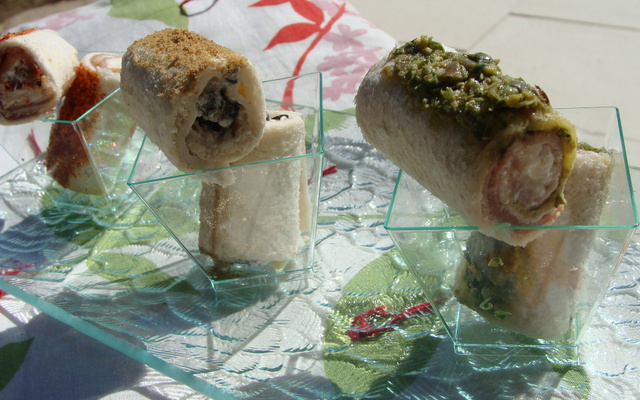 Club sandwich détourné facon sushi