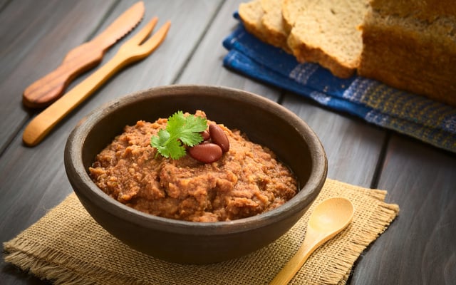 Purée de haricots rouges