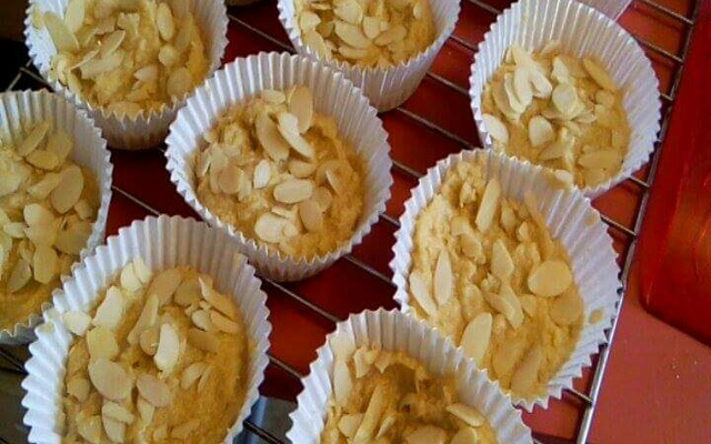 Muffins façon frangipane