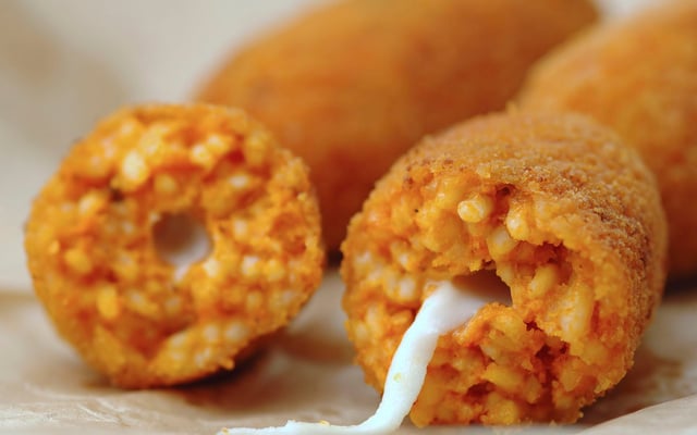 Suppli ou petites croquettes de riz