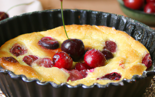 Clafoutis traditionnel aux cerises