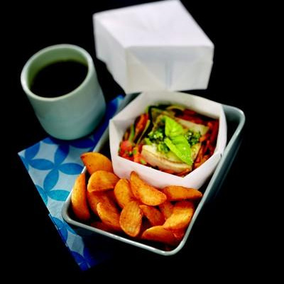 Cabillaud et petits légumes en papillote origami