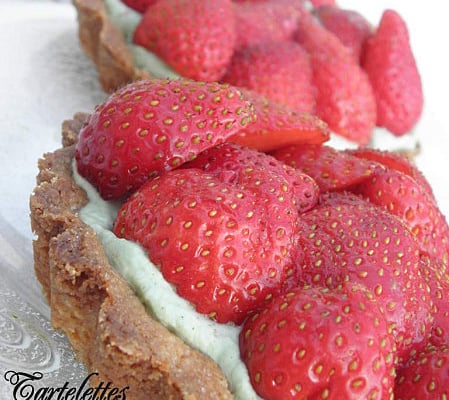 Tartelettes fraises et pistache