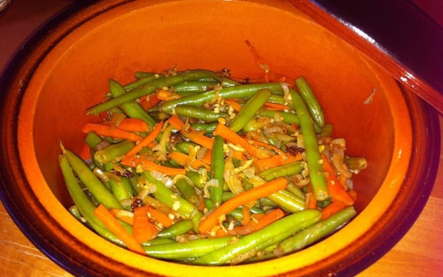 Haricots caramélisés