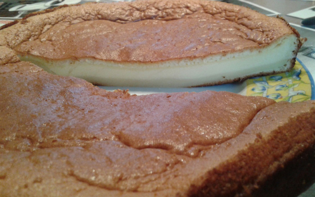 Gâteau magique vanille et citron