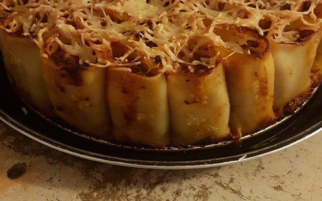 Gâteau de pâtes Rigatoni