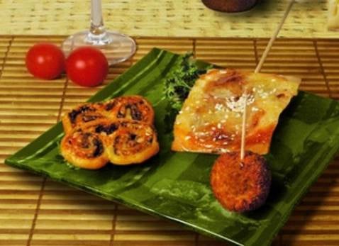 Palmiers à la tomme de Savoie et à la tapenade