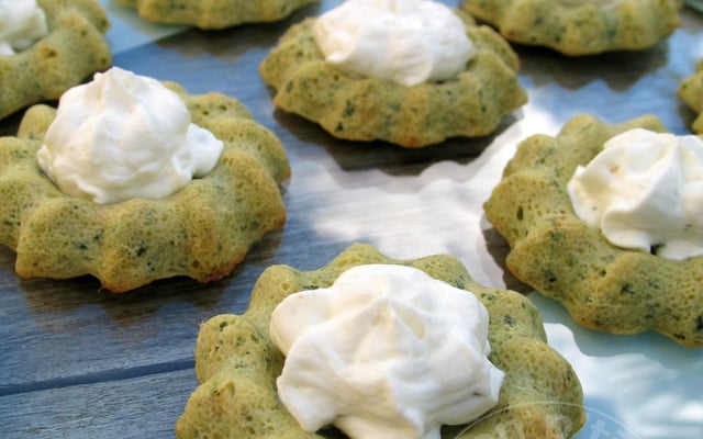 Mini Saint-Honorés courgette crème chèvre frais