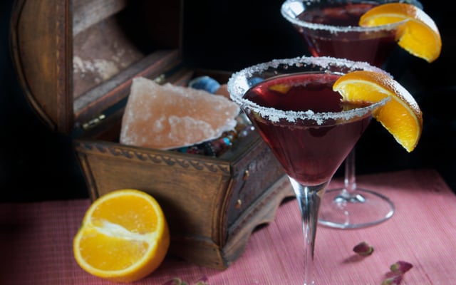 Punch aux fruits, sucre de canne et rhum blanc