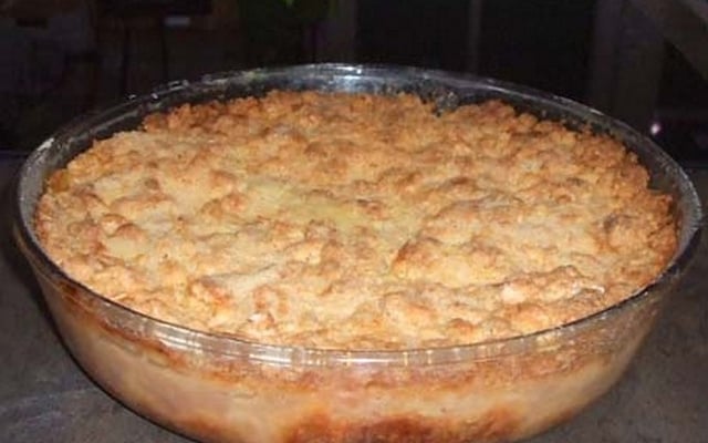 Crumble aux pommes ou à la compote