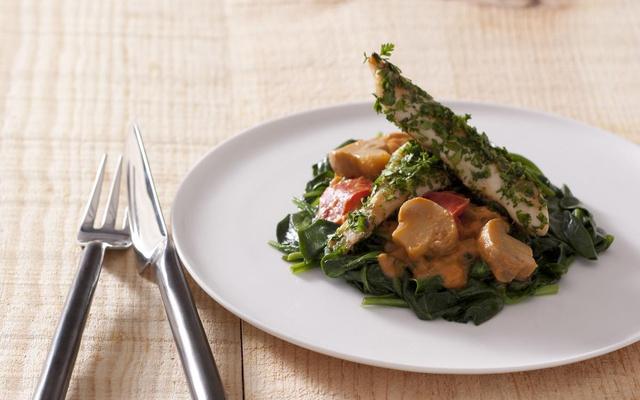 Fricassée d'aiguillettes de poulet fermier aux saveurs d'automne