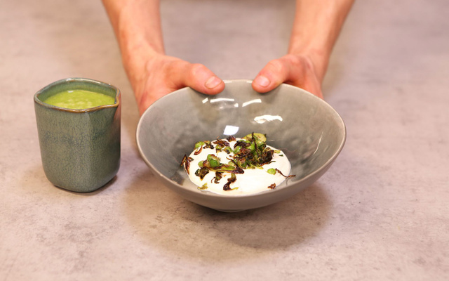 Gaspacho froid de petits pois