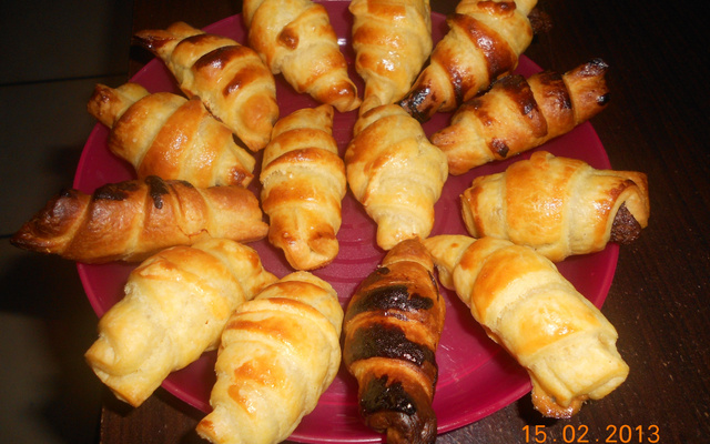 Mini croissants sucrés