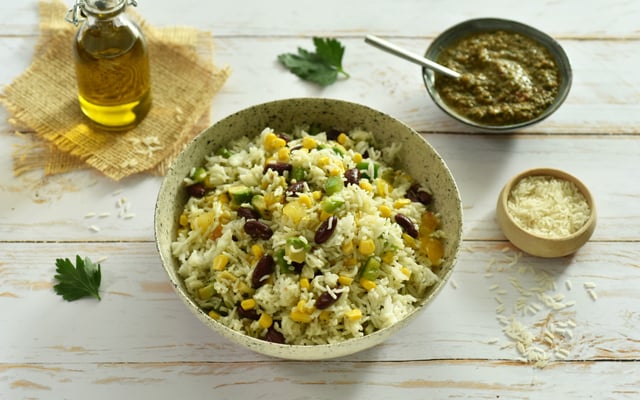 Salade de riz à la mexicaine