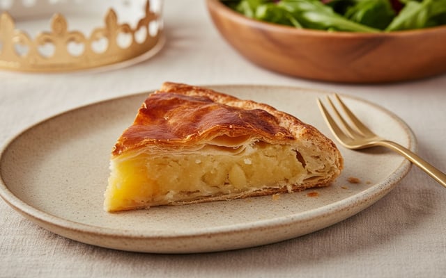 Galette des rois à la frangipane et aux pommes fondantes