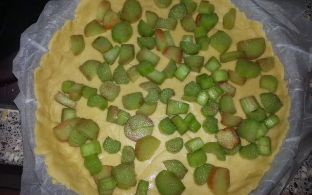 Tarte à la rhubarbe économique