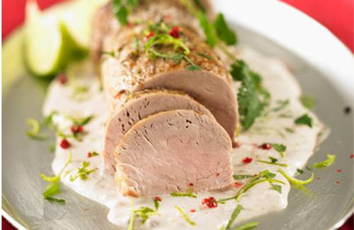 Filet de veau au lait de coco et citron vert