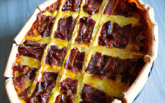 Quiche au chorizo maison