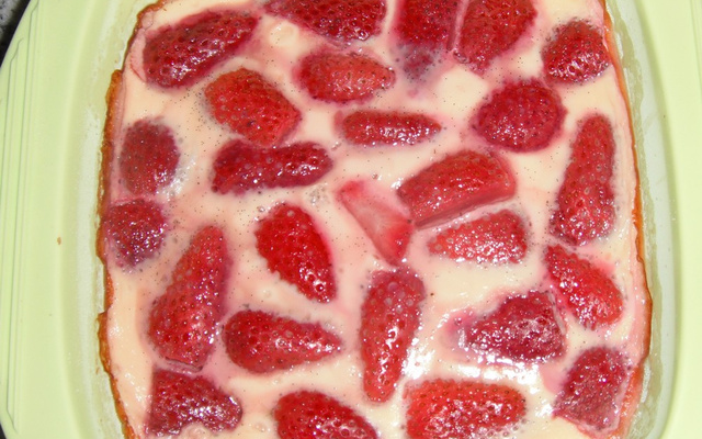Clafoutis léger aux fraises