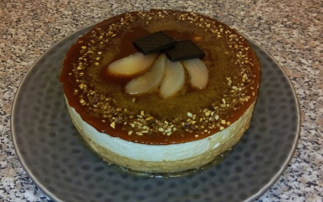 Mousse caramel aux poires