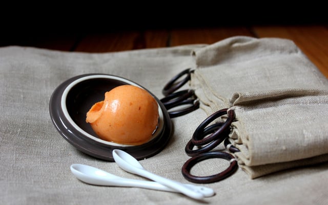 Sorbet à l'abricot maison