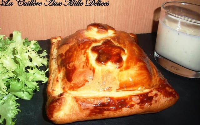 Feuilleté de julienne, crème citronnée