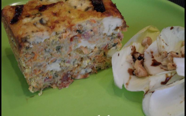 Cake aux courgettes, carottes et Fourme d' Ambert