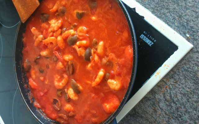 Scampis à la grecque