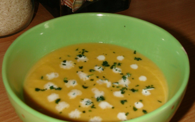 Soupe de poire et patate douce