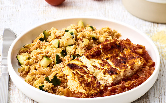 Fêta gratinée, taboulé