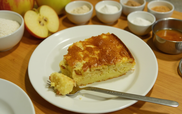 Fondant aux pommes et fromage blanc