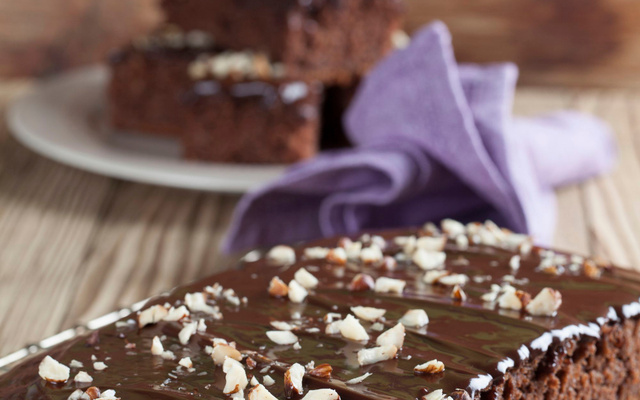 Gâteau au chocolat gingembre et noisettes