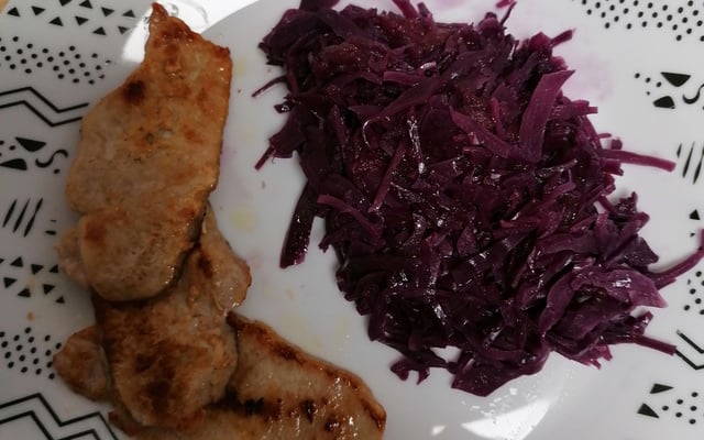 Compotée de chou rouge aux pommes