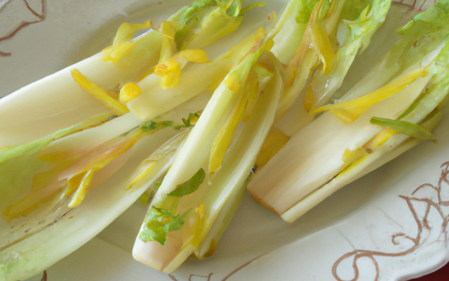 Endives verte à la fourme d'Ambert, salade