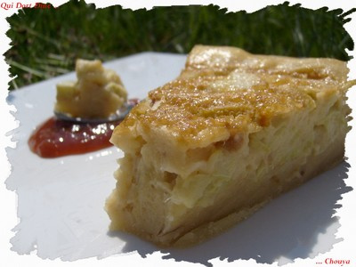 Clafoutarte à la Rhubarbe
