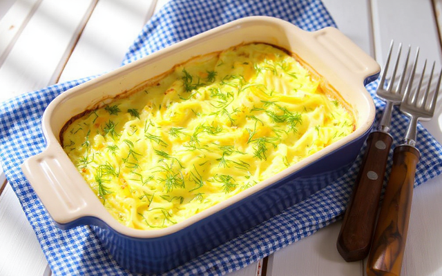 Gratin de courgettes râpées