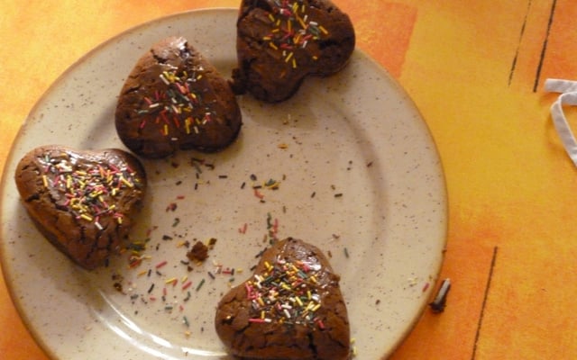 Petit cœur en chocolat