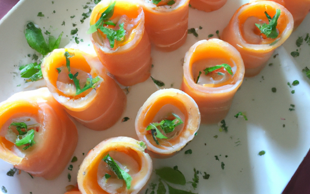 Roulés de saumon