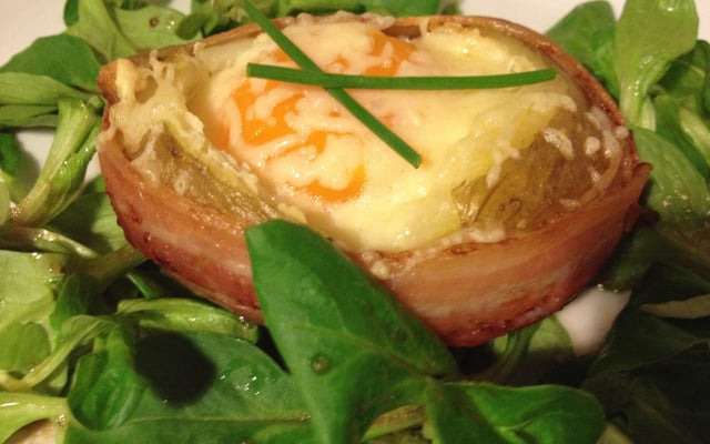 Œufs cocotte en pomme de terre