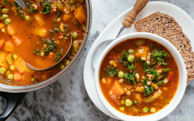 Minestrone au potiron