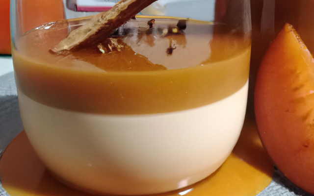 Panna cotta au kaki et speculos