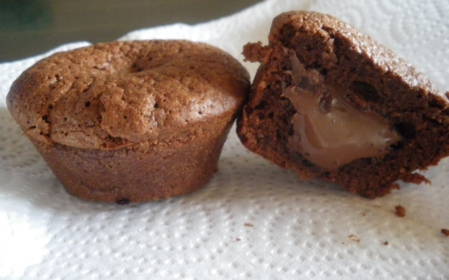 Muffins cœur coulant au Nutella