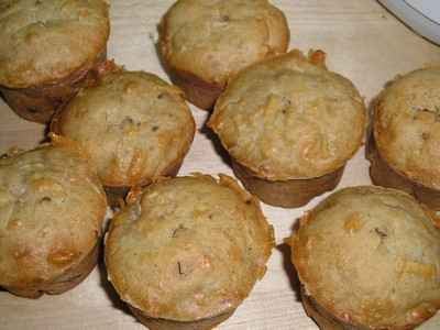 Muffins aux pommes et pépites de chocolat