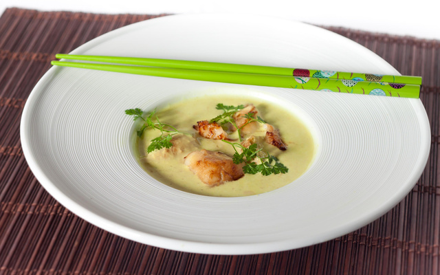 Saint-Jacques lait de coco citronnelle