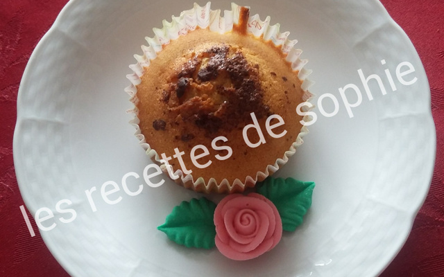 Muffins rhum, noisette, pépites de chocolat