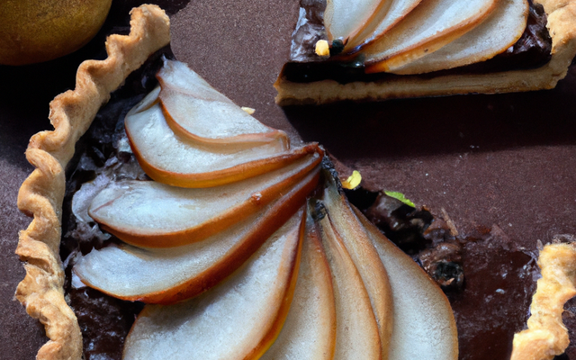 Tarte chocolat-poire