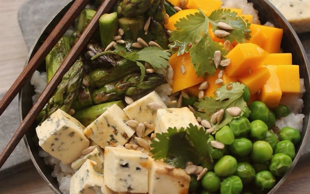 Poke bowl à la Fourme d'Ambert