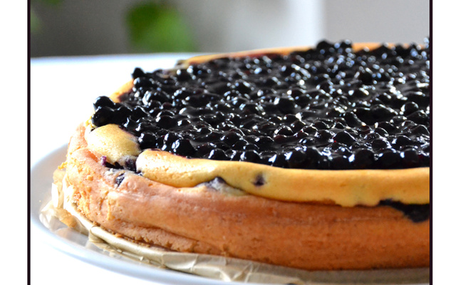 Cheesecake aux myrtilles rapide