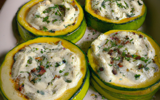 Courgettes au boursin